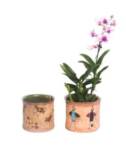 Übertopf bemalt Huhn - 1